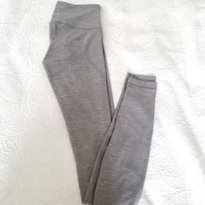 lululemon grey wunder under leggings full length